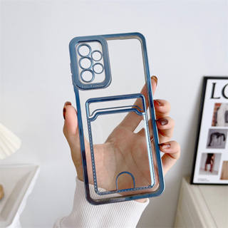 เคสโทรศัพท์มือถือ TPU แบบใส ป้องกันกล้อง สําหรับ Samsung Galaxy A54 A34 A14 S22 S23 Ultra Plus