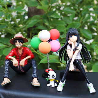 โมเดลฟิกเกอร์ PVC อนิเมะ One Piece Monkey D Luffy Yukinoshita Yukino Balloon French Bulldog Panda Q Version 32 สไตล์ สําหรับตกแต่งเค้ก