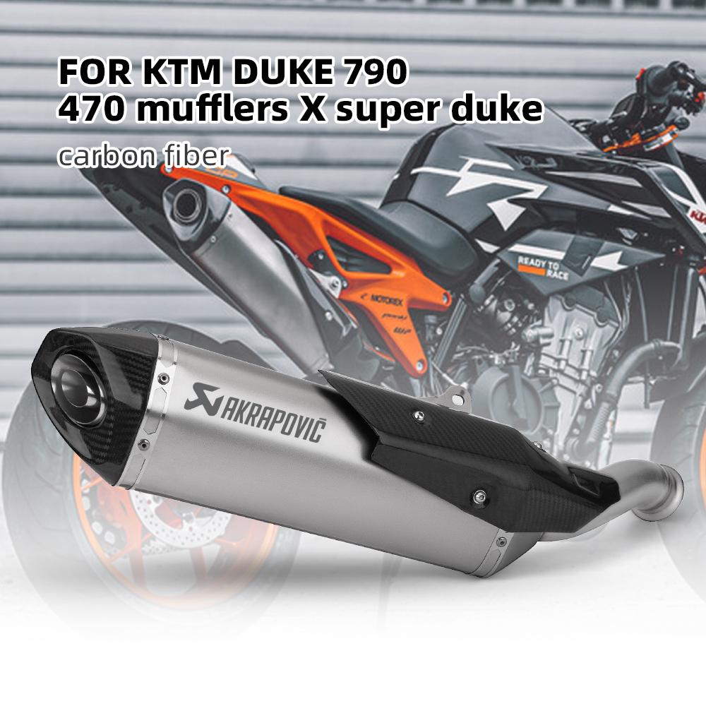 เหมาะสําหรับ ktm 790duke 890duke KTM790 ท่อไอเสียดัดแปลงตรง Up Track ไอเสียแมงป่องเลียนแบบท่อแมงป่อง