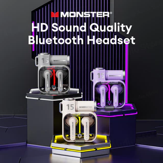 Monster XKT15 หูฟังบลูทูธคุณภาพเสียงไฮไฟการออกแบบนวัตกรรมอายุการใช้งานแบตเตอรี่ยาวนานพร้อมไมโครโฟนบลูทูธ 5.3