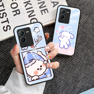 เคสโทรศัพท์มือถือกระจกนิรภัย TPU แบบนิ่ม ขอบแข็ง กันกระแทก สําหรับ VIVO V15 Pro V25 Pro เคส