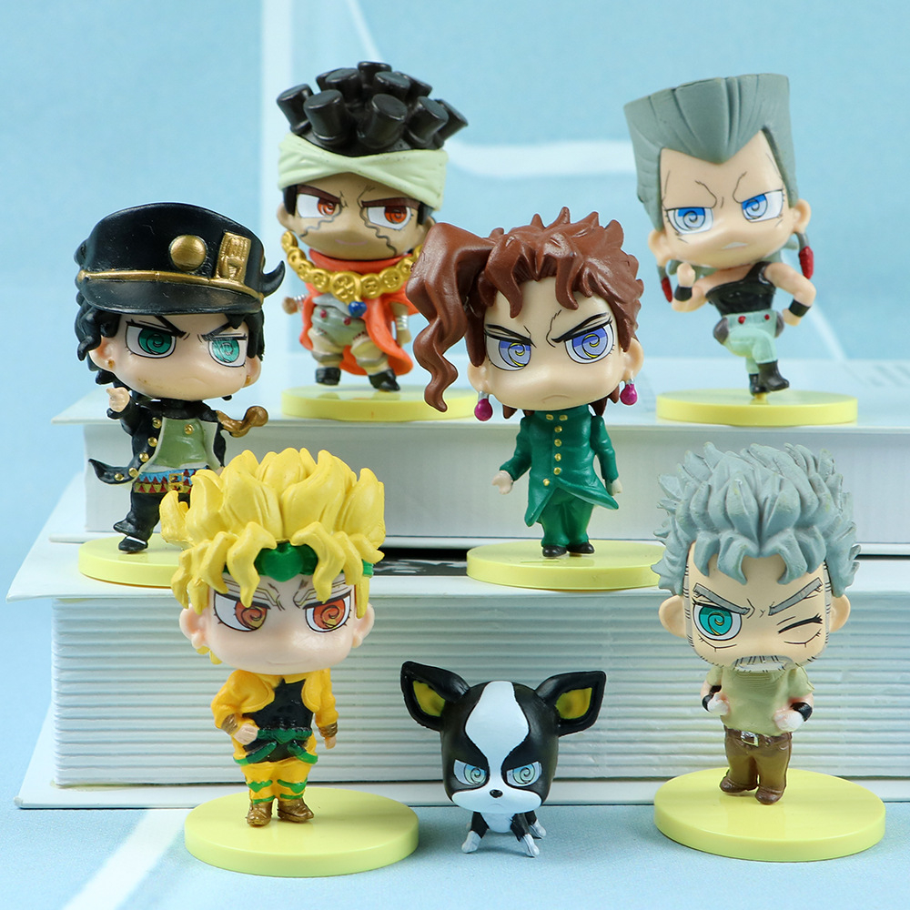 7pcss/et 7-8 ซม.อะนิเมะ JoJos Bizarre ผจญภัย Jotaro Dio Brando Kujo Jotaro Moammed Abdul Wamuu Iggy 