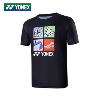 Yonex Last เสื้อกีฬาแบดมินตัน คอกลม ระบายอากาศ แห้งเร็ว แฟชั่นฤดูร้อน สําหรับผู้ชาย และผู้หญิง 2023