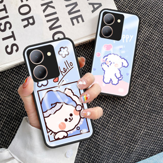 เคสโทรศัพท์มือถือกระจกนิรภัย TPU แบบนิ่ม กันกระแทก สําหรับ vivo Y78 Y78 เคส