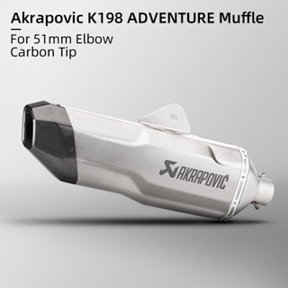 Akrapovic K198 ADVENTURE ปลายท่อไอเสียคาร์บอน สําหรับ 790duke F850GS tmax560 F750GS ADV750