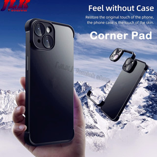 [JLK] Luxury Corner Edge Pad Camera Lens Protector TPU Case For iPhone 14 Plus 13 Pro Max 12 iPhone14 14Pro 13Pro 12Pro Protector Cover Phone Accessories