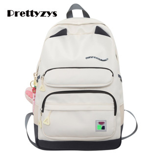 Backpack Prettyzys 2023 Korean Student Bag Large capacity Cute School 14 inch For Men