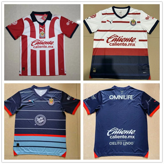 เสื้อกีฬาแขนสั้น ลายทีมชาติฟุตบอล Chivas 2023 2024