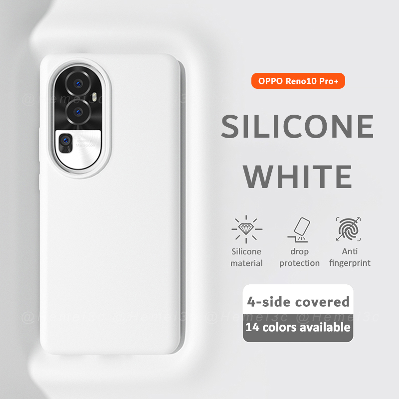 สําหรับ OPPO Reno 10 Pro Plus Pro + เคสซิลิกาเจลเหลว แข็ง กันกระแทก เคสโทรศัพท์