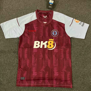 【Fans Issue】เสื้อกีฬาแขนสั้น ลายทีมชาติฟุตบอล Aston Villa 2023/24 2324 คุณภาพสูง