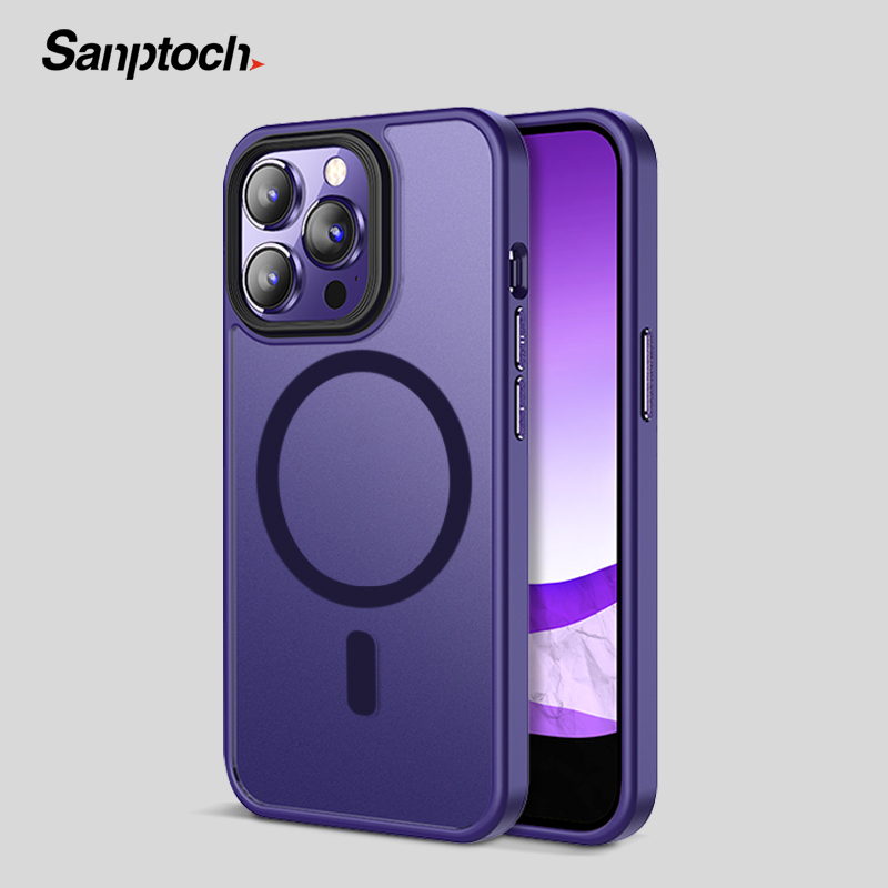 เคสโทรศัพท์มือถือ แบบโปร่งแสง ผิวด้าน กันกระแทก ลาย Sanptoch สําหรับ iPhone 14 13 Pro Max 14 Plus
