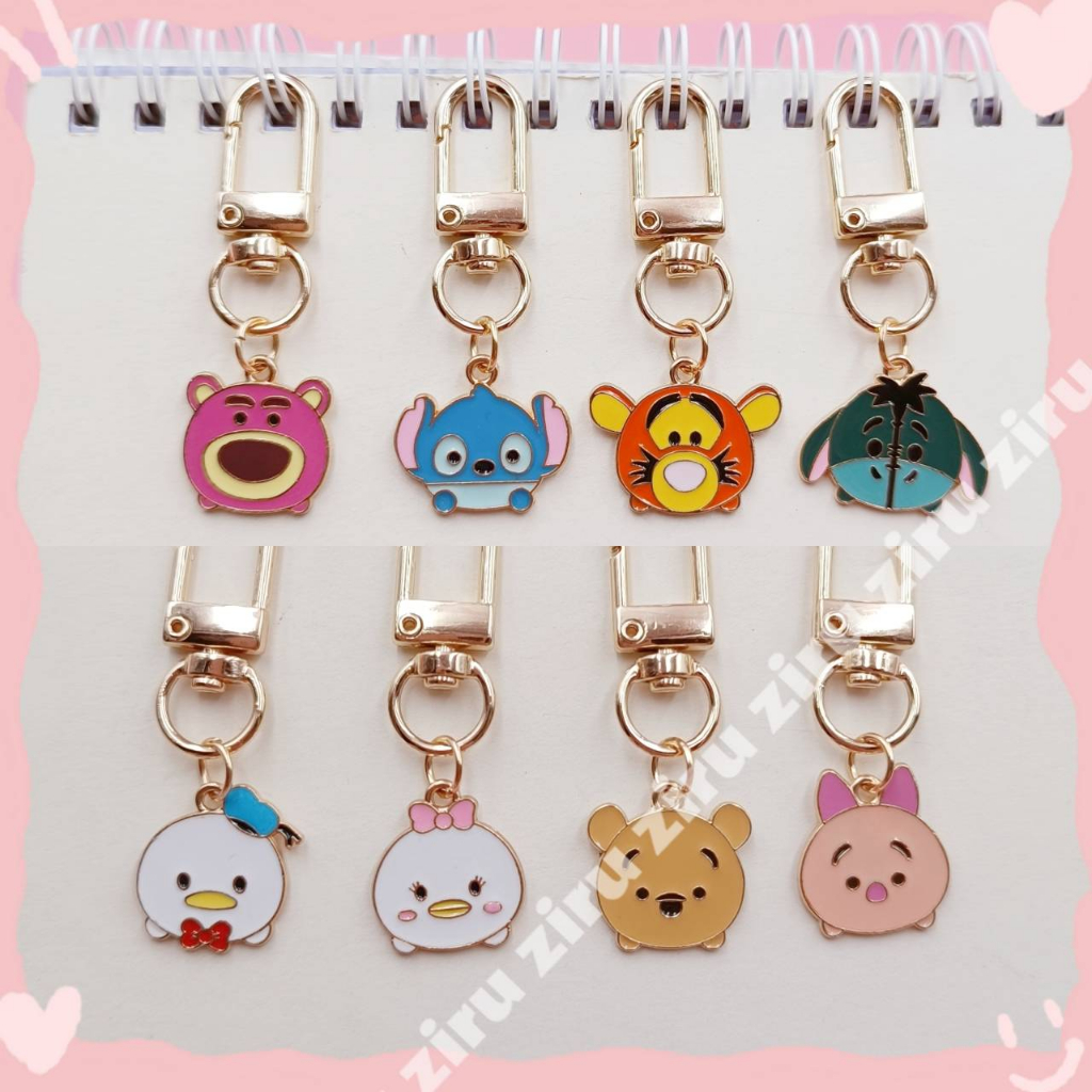 พวงกุญแจ จี้การ์ตูน Disney Mickey Mouse Minnie Winnie The Pooh Stitch Tigger สําหรับเด็ก