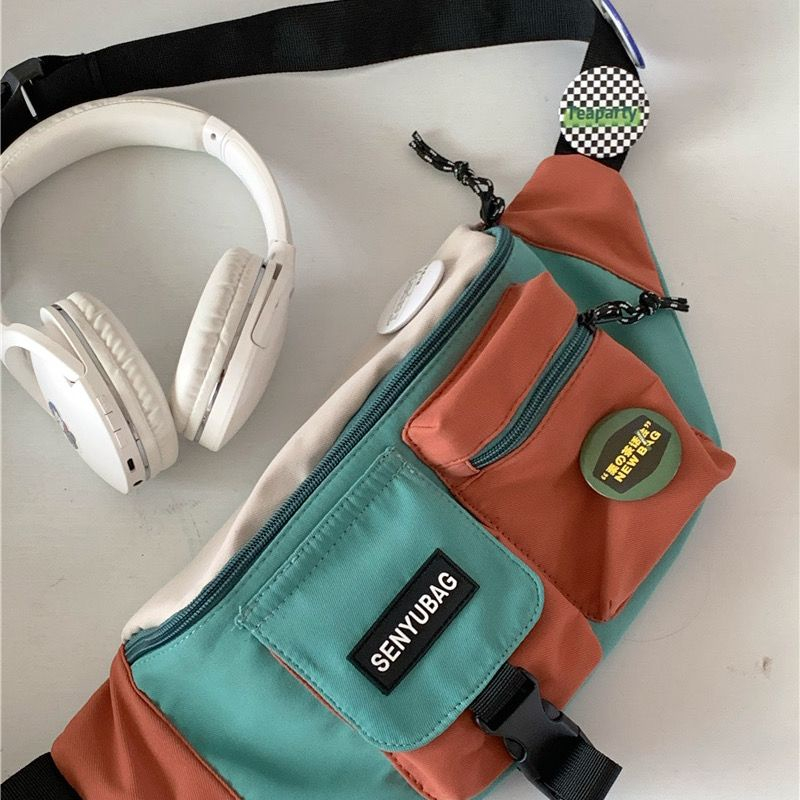 【พร้อมส่ง】กระเป๋าคาดเอว ผ้าไนล่อน กันน้ํา คุณภาพสูง สไตล์สปอร์ต แฟชั่นสําหรับผู้ชาย