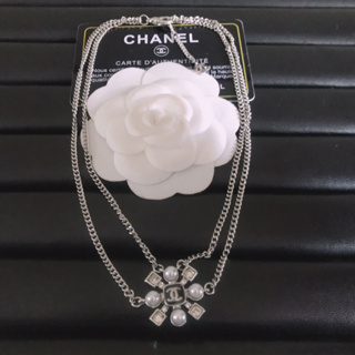 Chanel สร้อยคอเงิน ประดับเพทาย หรูหรา คุณภาพสูง สําหรับผู้หญิง103253