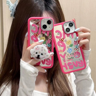 เคสโทรศัพท์มือถือ ลายการ์ตูน สีชมพู สําหรับ iPhone 11 12 12pro 12promax 13 13pro 13promax 14 14pro 14promax