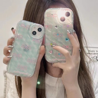 เคสโทรศัพท์มือถือ สีเขียวแวววาว สําหรับ iPhone 11 12 12pro 12promax 13 13pro 13promax 14 14pro 14promax