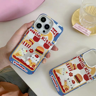 เคสโทรศัพท์มือถือแบบนิ่ม tpu ลายแฮมเบอร์เกอร์ฟรายส์ สําหรับ iPhone 13promax 12pro 14 14promax 14pro