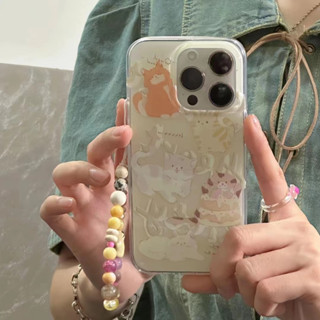 เคสโทรศัพท์มือถือ tpu แบบนิ่ม ลายแมว สําหรับ iPhone 14 14promax 14pro 11 12 12PRO 12PROMAX 13 13pro 13promax