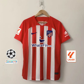 เสื้อกีฬาแขนสั้น ลายทีมชาติฟุตบอล Atletico Madrid 23 24 ชุดเหย้า ไซซ์ S - 4XL