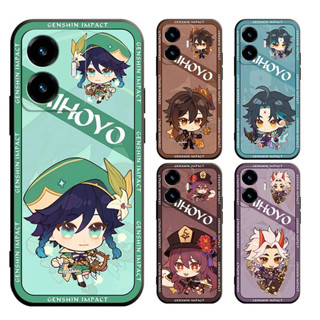 เคส vivo Y02 Y02A Y16 Y02S Y20 Y20S Y20T Y12A Y12S Y20SG Y01 Y15A Y15S Y20I Y21S Y3S T1x Y33T Y21T Y33s Y21 2021 Y12 Y17 Y15 Y11 Y11D Y12i Y19 โทรศัพท์มือถือแบบนิ่ม ลาย Genshin Impact สําหรับ