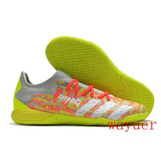 พร้อมส่ง ADIDAS PREDATOR FREAK .1 รองเท้าฟุตบอล IC ข้อต่ํา 2372404