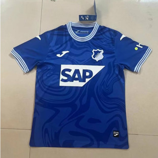 เสื้อกีฬาแขนสั้น ลายทีมชาติฟุตบอล hoffenheim 23 24 ชุดเหย้า คุณภาพสูง สําหรับผู้ชาย