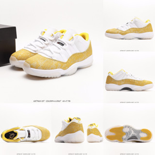 Jordan 11 Low "หนังงูสีเหลือง" ||| AH7860-107