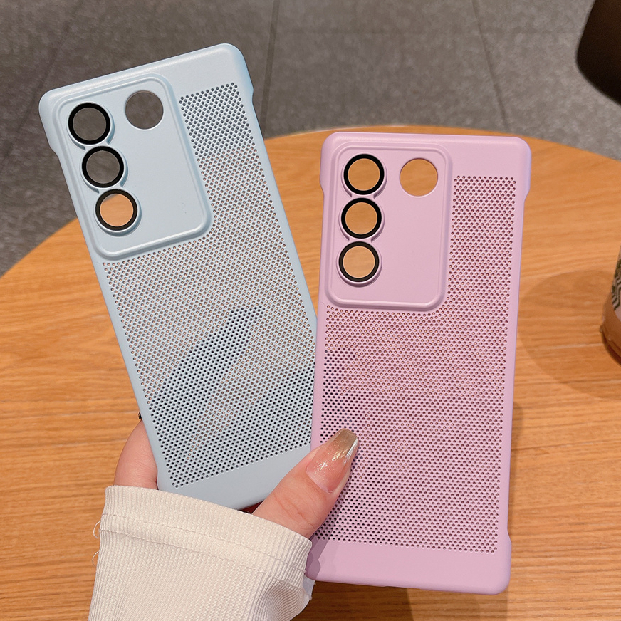 Heat Dissipation Breathable Case For Vivo S16 S16Pro V27 S27Pro X90Pro X90Pro+ Hollow Mesh Protectio