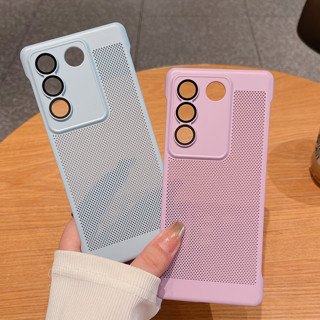 เคสโทรศัพท์มือถือ ผ้าตาข่าย ระบายอากาศ กระจายความร้อน สําหรับ Vivo S16 S16Pro V27 S27Pro X90Pro X90Pro+