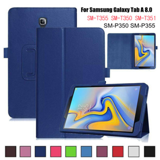 For Samsung Galaxy Tab A 8.0 SM-T355 SM-T350 SM-T351 SM-P350 SM-P355 Leather Stand Cover Folding Flip Shockproof Case