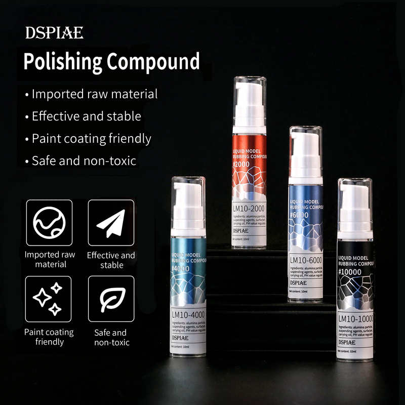 DSPIAE LM-10 Liquid Model Rubbing Compound /Sponge Polishing Pad
