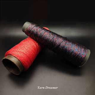 32 สี - เส้นด้ายแวววาว เส้นด้ายขนสัตว์สำหรับถักไหมพรม เส้นด้ายโครเชต์ DIY ฝ้าย