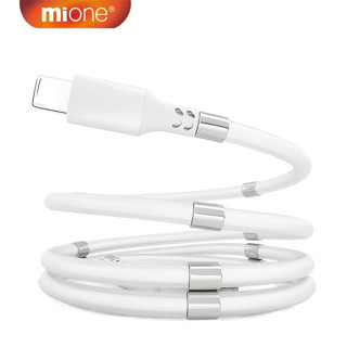 Mione สายชาร์จแม่เหล็ก USB เป็น TypeC สําหรับ iP 11 12 13 14 Pro Max