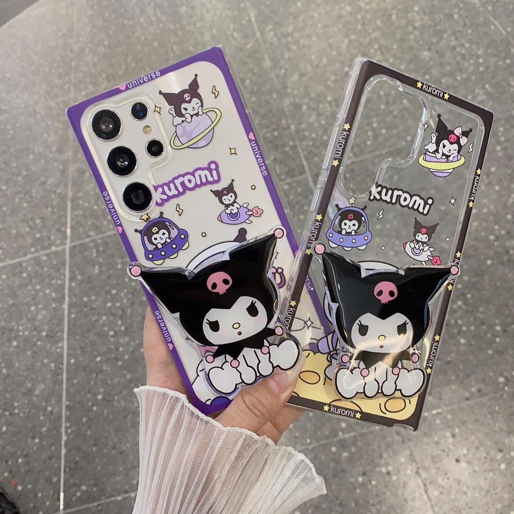 การ์ตูนน่ารัก Kulomi วงเล็บ เคส Samsung Galaxy S24 Ultra S23 Ultra S23 Plus S23FE S22 Ultra S22 Plus S21Ultra S21+ S20Ultra S24 Plus S21FE S20FE Note10Plus Note20Ultra A14 A53 A73 A23 A54 A52S A32 5G Case เคสโทรศัพท์ใหม่ TPU ป้องกันการตก เคสมือถือซัมซุง