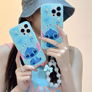 เคสโทรศัพท์มือถือ ลายการ์ตูน  น่ารัก พร้อมสายโซ่ลูกปัด สําหรับ iPhone 14Pro max case 13Pro max 12Pro max 14Pro 13Pro 12Pro 11 12 13 14 case