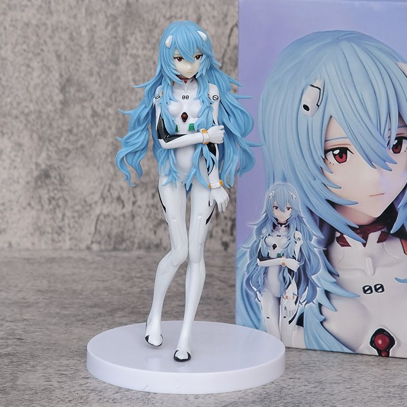 โมเดลฟิกเกอร์ PVC อนิเมะ NEON GENESIS EVANGELION EVA Ayanami Rei Asuka Langley Soryu Robot Driver ขน