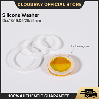 Cloudray 5PCS แหวนรองซิลิโคน 19.05/20/25mm Silicone Washer สําหรับเลนส์กระจกโฟกัสเลเซอร์ CO2