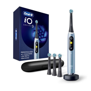 Oral-b IO Series IO9 Plus แปรงสีฟันไฟฟ้า 7 โหมด IO ไมโครสั่นสะเทือน พร้อมแรงดัน ชาร์จได้ พร้อมเคส สําหรับเดินทาง