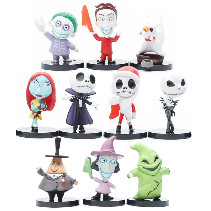 ฟิกเกอร์ Jack Skellington Sally Action Figure The Nightmare Before Christmas ของเล่นสําหรับเด็ก