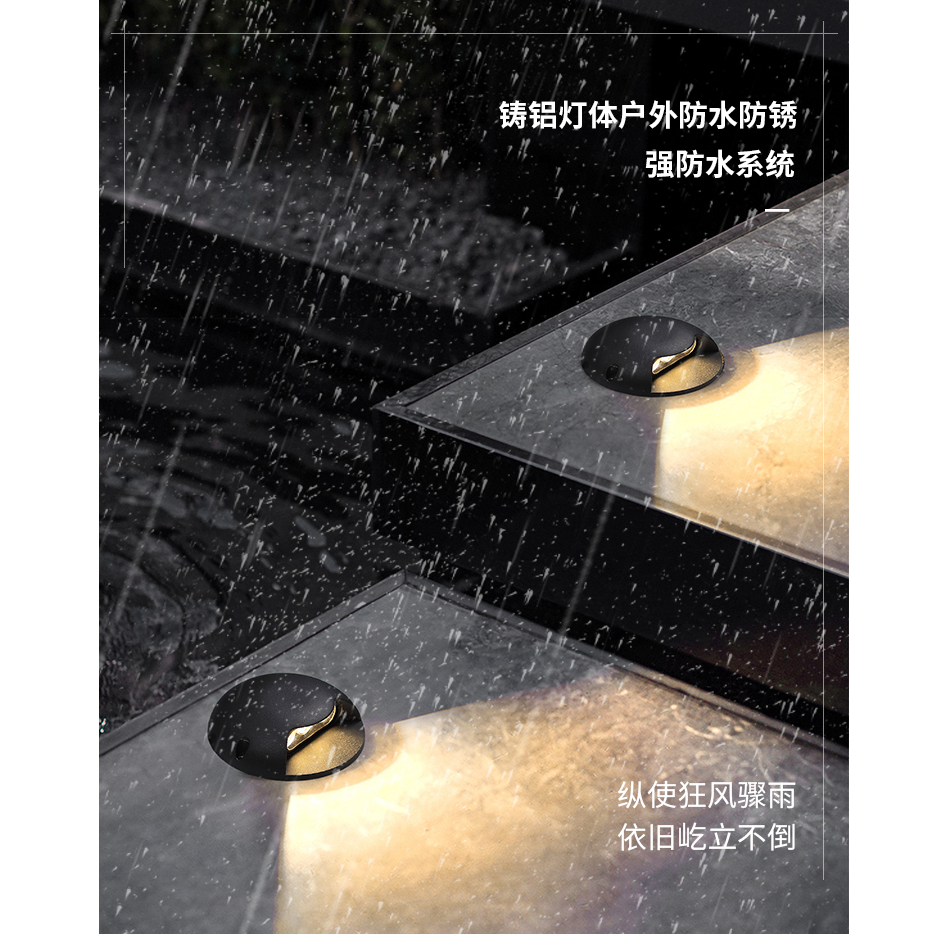 โคมไฟ LED 2W 3W AC85-265V DC12V กันน้ํา สําหรับติดใต้ดิน สวน กลางแจ้ง