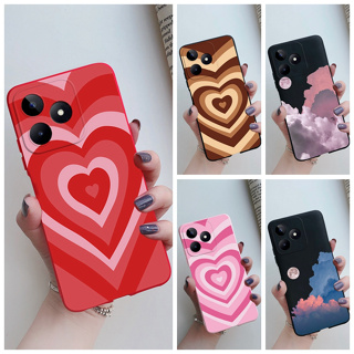 เคสโทรศัพท์มือถือแบบนิ่ม TPU ลายหัวใจ ท้องฟ้ากลางคืน สําหรับ Realme Narzo N53 Realme C53 Realme C53 C53