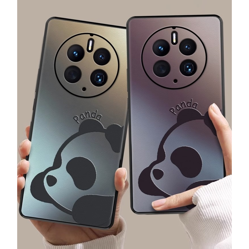 Dmy เคสซิลิโคนนิ่ม ลายแพนด้าน่ารัก กันกระแทก สําหรับ huawei mate 50 20 pro 20X 10 40 30 P50 P20 P10 Plus P30 lite nova 4e P30 pro