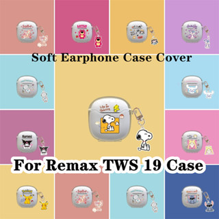 พร้อมส่ง! เคสหูฟัง แบบนิ่ม ลายการ์ตูนปิกาจู และสุนัขยูกุย สําหรับ Remax TWS 19