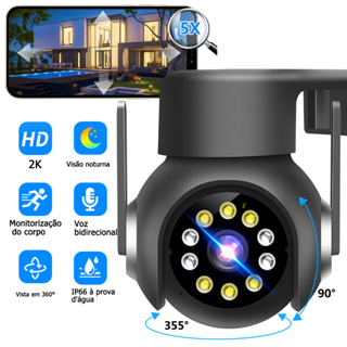 กล้องวงจรปิดรักษาความปลอดภัย ไร้สาย 2NLF 5MP 8X 1080p Hd Wifi IP มองเห็นกลางคืน