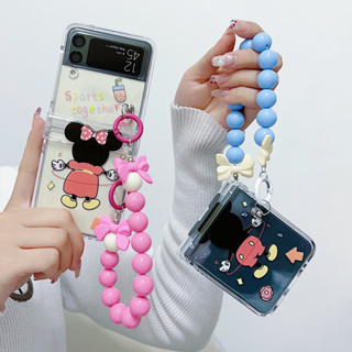 3in1 เคสโทรศัพท์มือถือแบบแข็ง บางมาก พร้อมสายคล้องมือ สําหรับ Samsung Galaxy Z FLIP 3 4 FLIP3 FLIP4