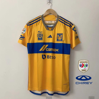 เสื้อกีฬาแขนสั้น ลายทีมชาติฟุตบอล Tigres 23 24 ชุดเหย้า ไซซ์ S - 4XL