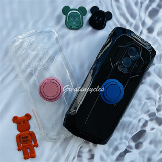 เคสโทรศัพท์มือถือ ซิลิโคนนิ่ม TPU พร้อมแหวนแม่เหล็ก สีดํา สําหรับ Blackview BV9300