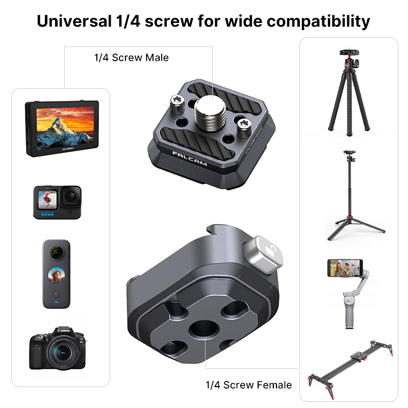 FALCAM F22 Quick Release Plate Clamp DSLR Gopro กล้อง ขาตั้งกล้อง อะแดปเตอร์ Mount Plate Board Quick Switch ชุด อุปกรณ์เสริม