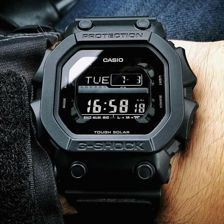 นาฬิกาข้อมือ CASIO CASIO G-SHOCK ป้องกันฝุ่น Big Guy Big G Pure Black BB Series สําหรับผู้ชาย GX-56BB-X