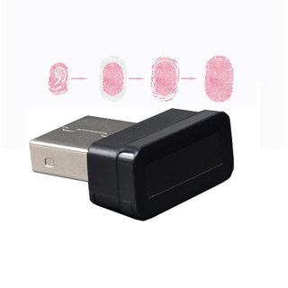 [lslhj] เครื่องอ่านลายนิ้วมือ แบบพกพา USB 360°  เครื่องสแกนลายนิ้วมือ ป้องกันการลื่นไถล 10 ชุด